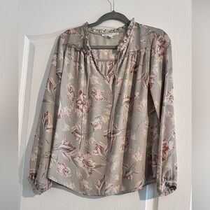 Floral Gray Women's Top